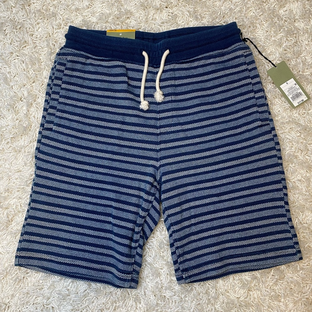 NWT Goodfellow Blue Stripe Knit Shorts (S)